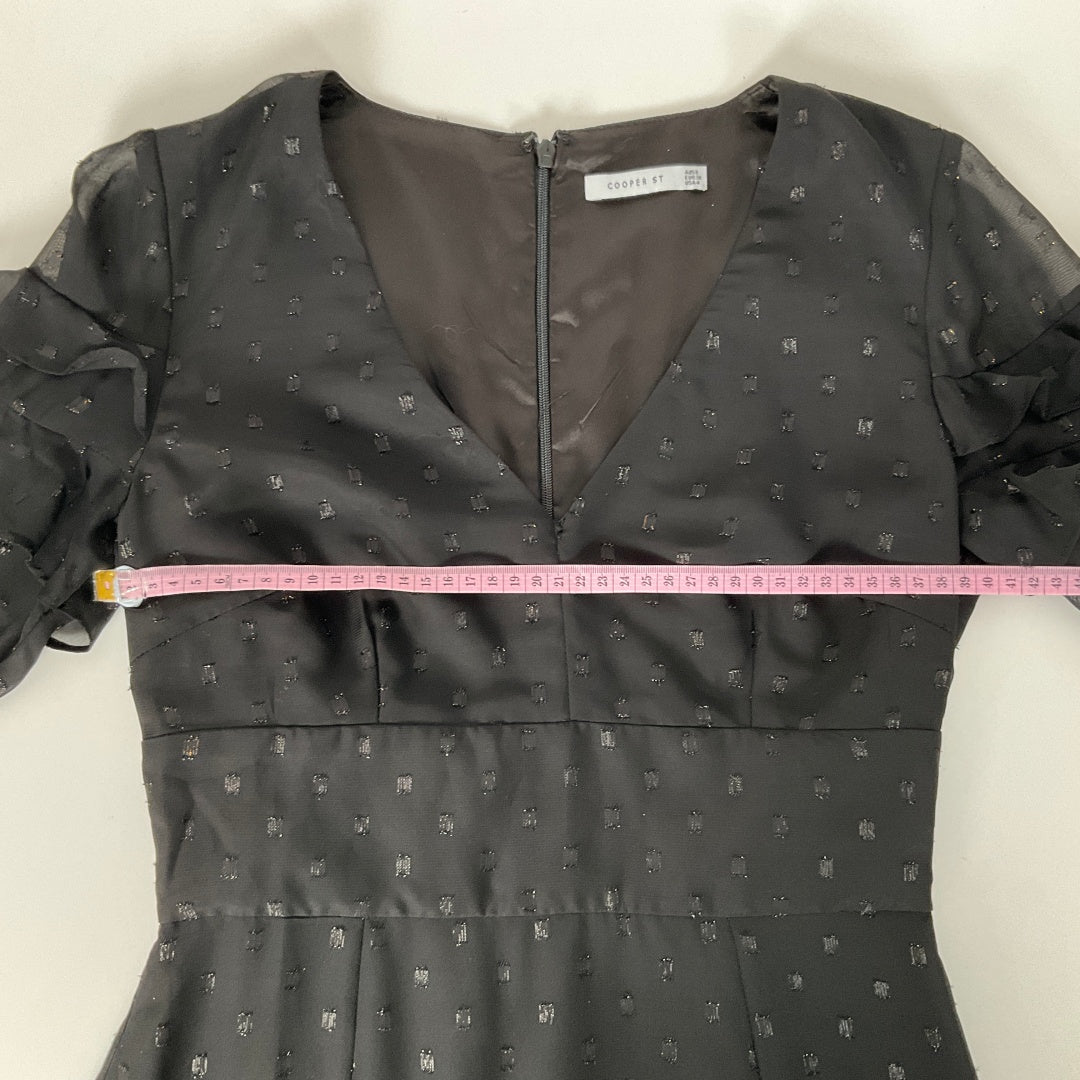 Cooper St - Black Chiffon V-Neck Dress