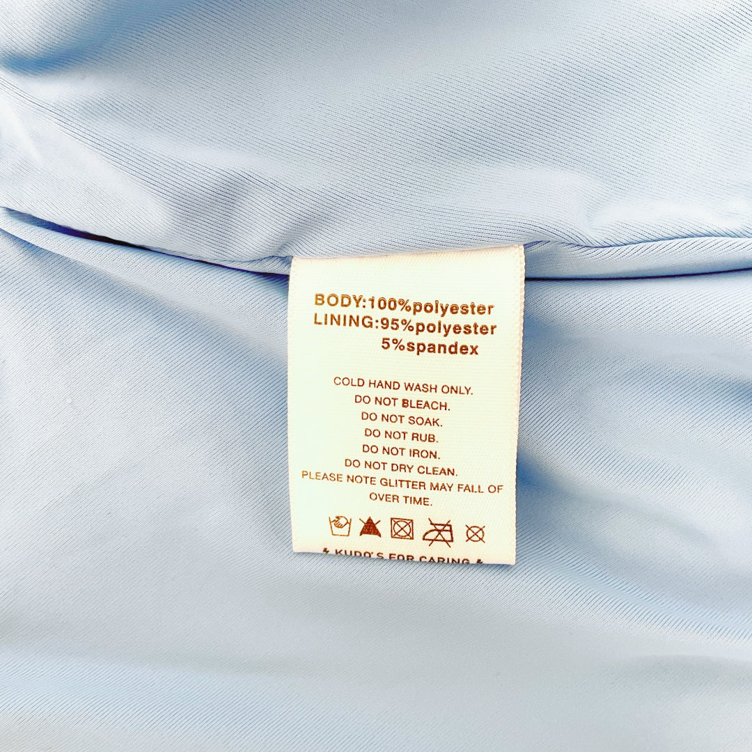 Beginning Boutique - Blue Long Sleeve Sequin Mini Dress