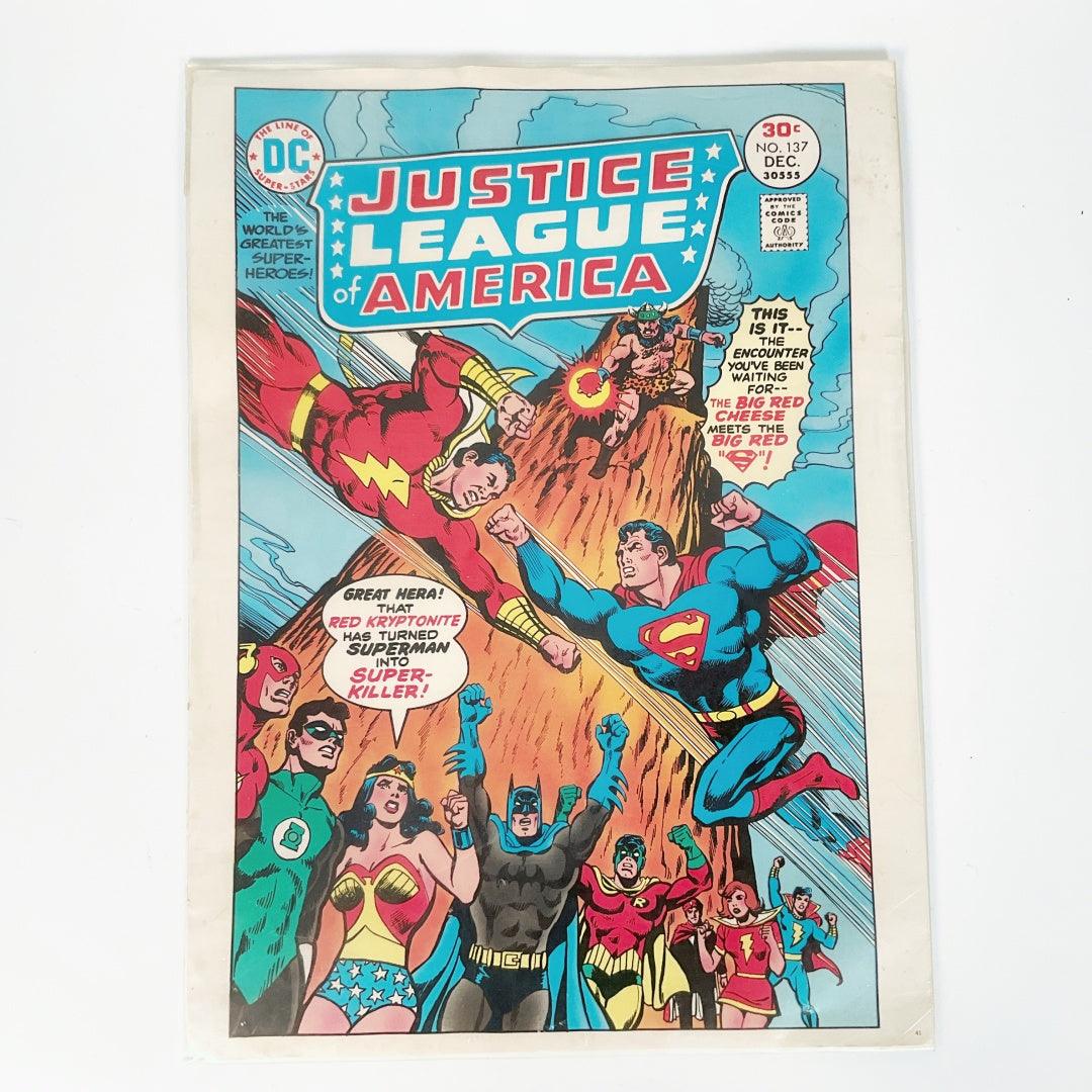 Art Print - 1978 Superman vs Shazam Issue #137