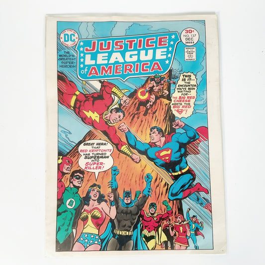 Art Print - 1978 Superman vs Shazam Issue #137