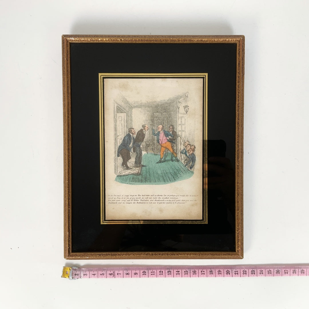 Antique Dickens “The Pickwick Papers” – Phiz – Framed