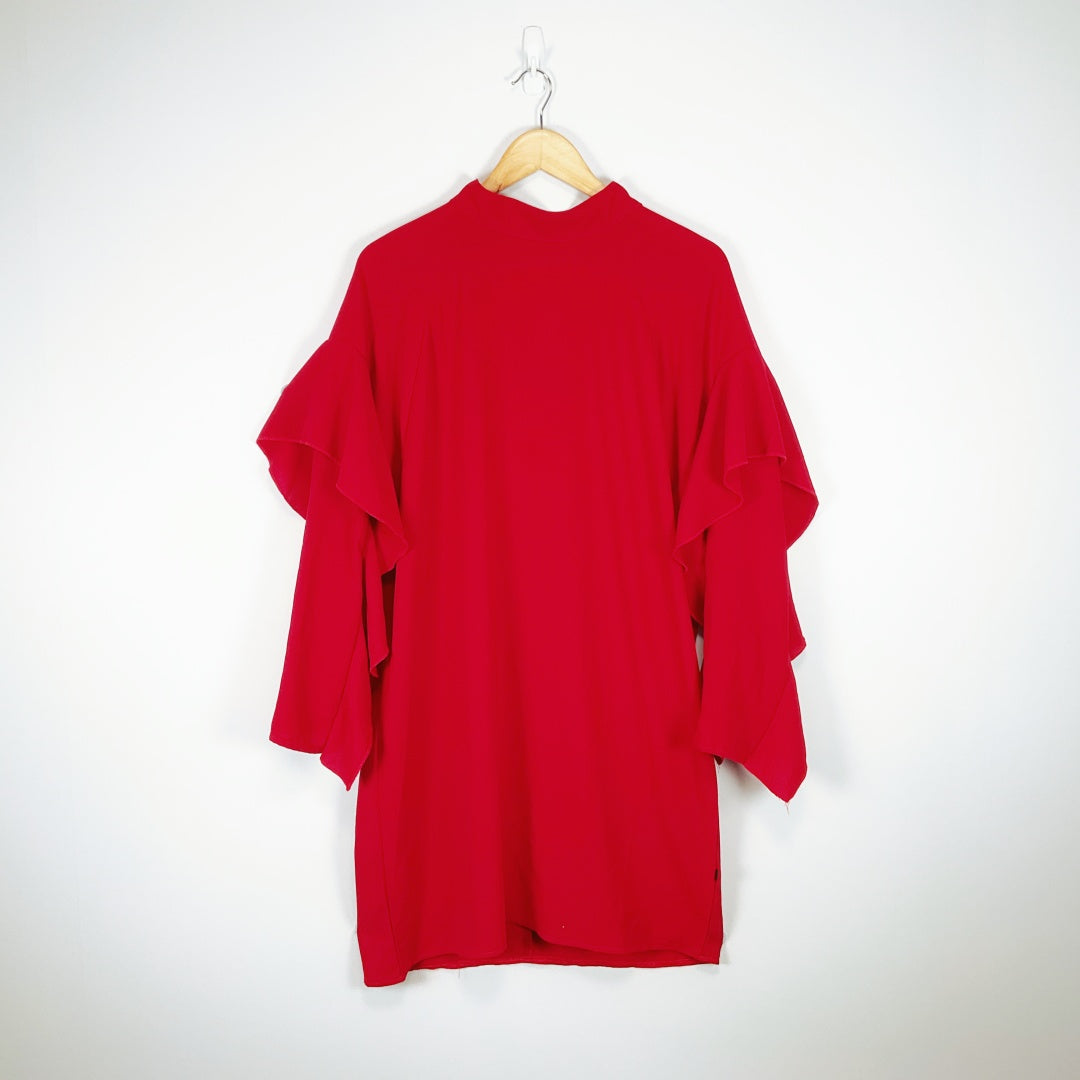 Federation - Red Long Sleeve Dress