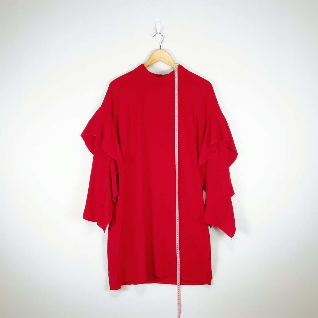 Federation - Red Long Sleeve Dress