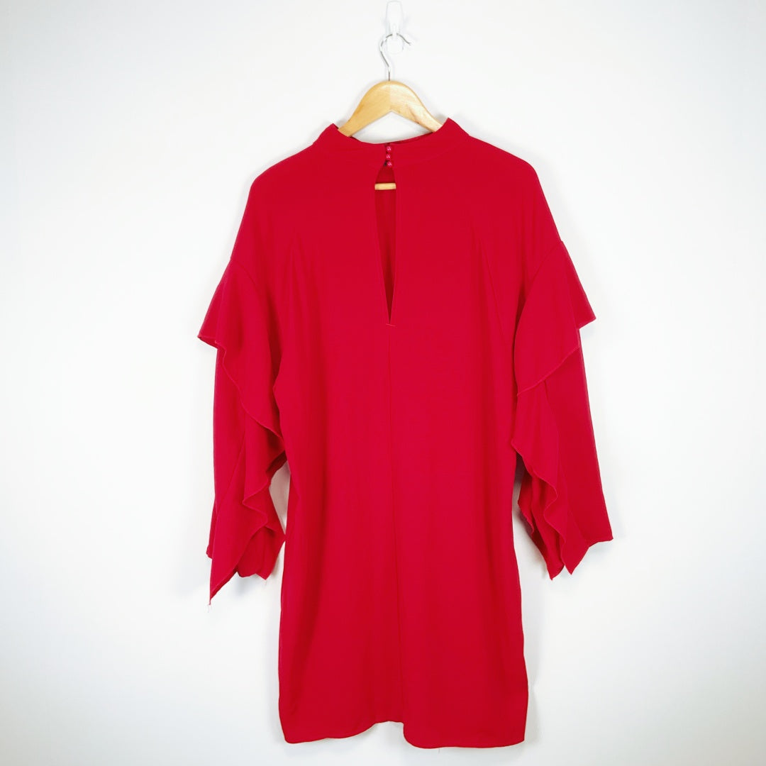 Federation - Red Long Sleeve Dress