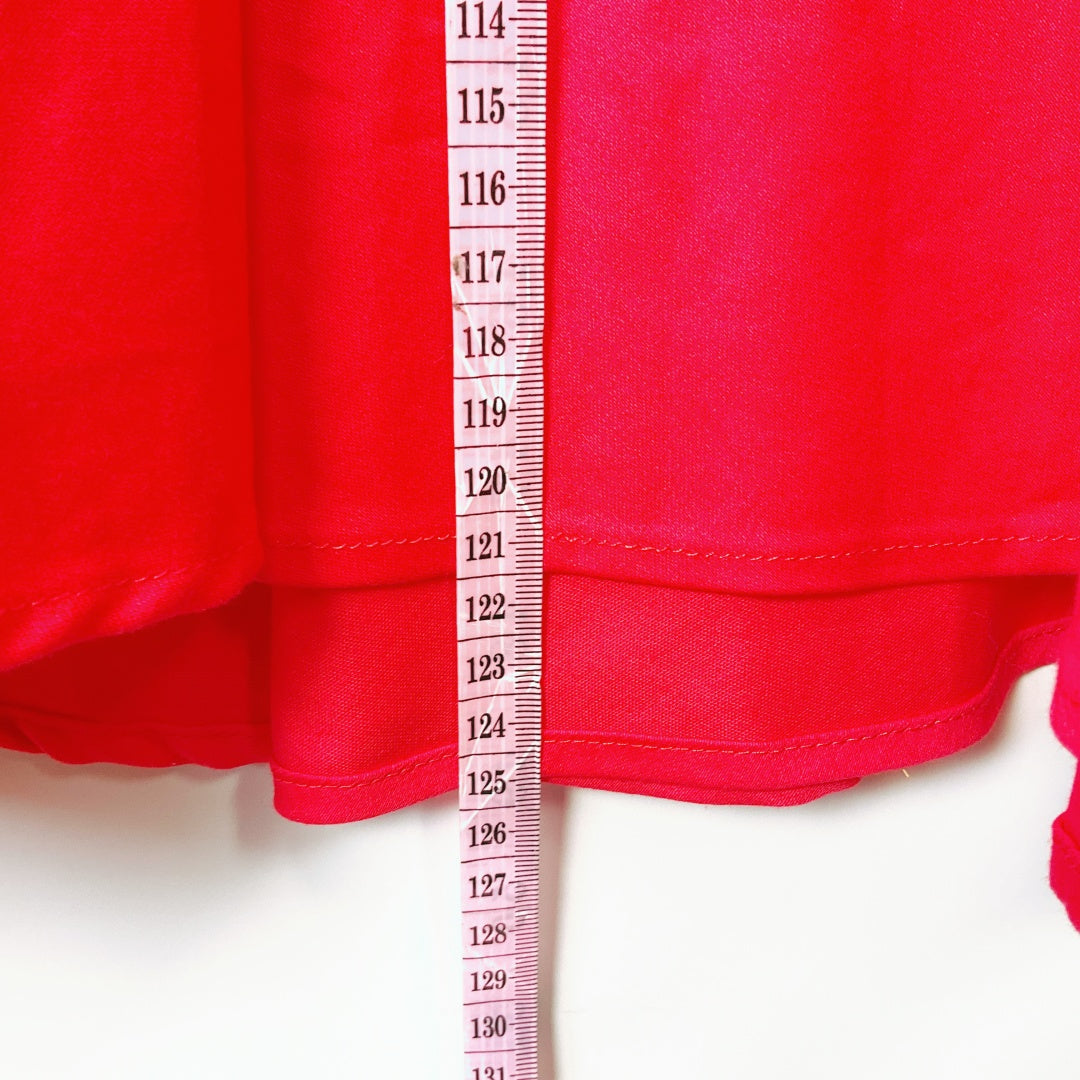 Dolly and Dotty - Tess Lace Sleeved Dress in Red