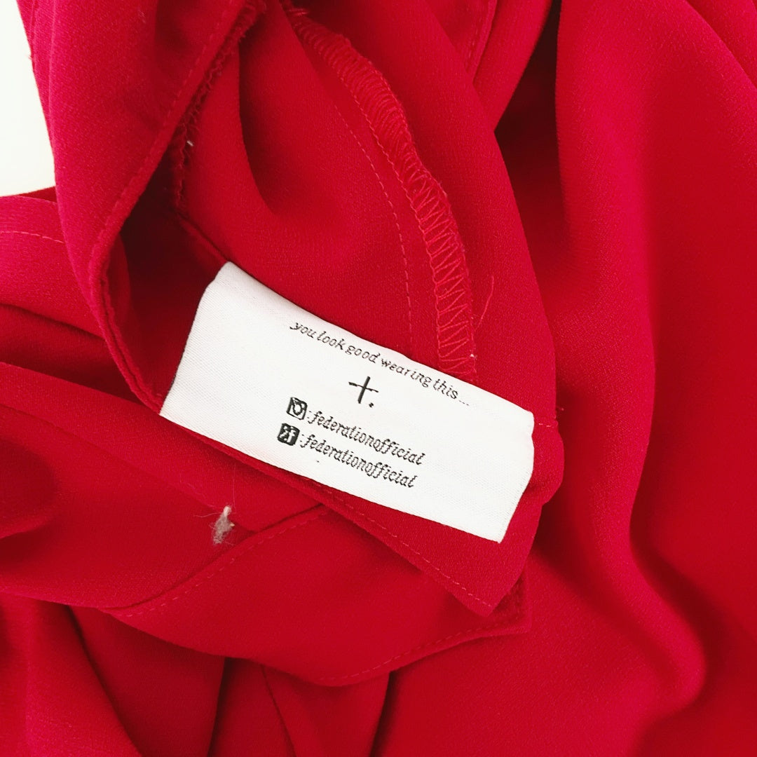 Federation - Red Long Sleeve Dress