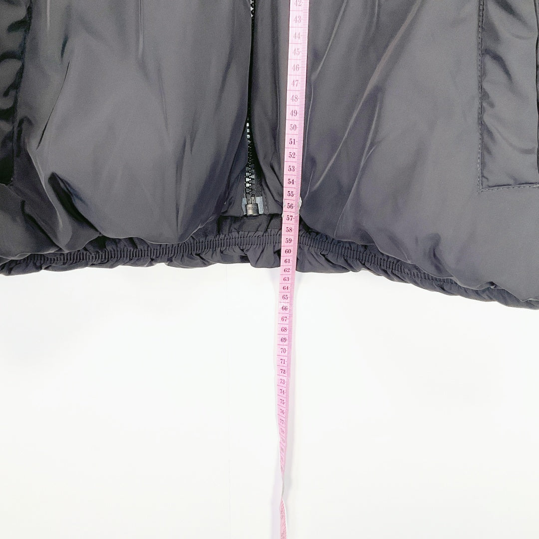 H&M Divided - Hooded Cropped Black Puffer Jacket