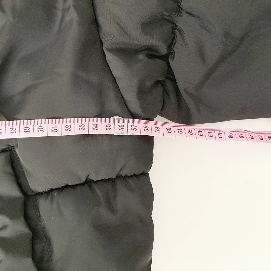 H&M Divided - Hooded Cropped Black Puffer Jacket