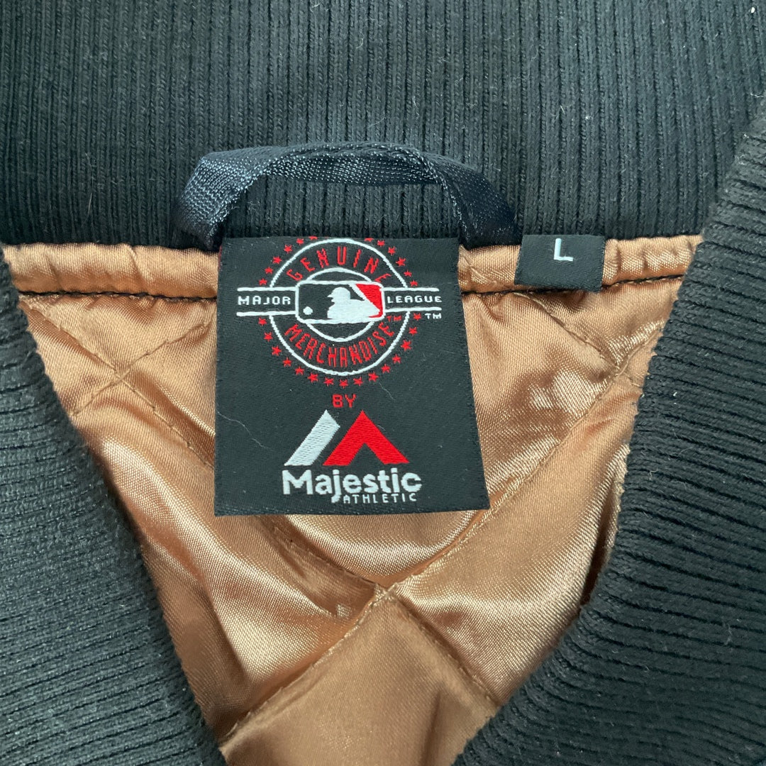 San Francisco Giants Majestic MLB Team Bomber Jacket - Black