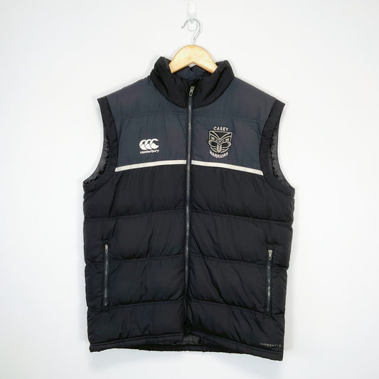 Canterbury Black Puffer Vest – NZ Warriors Embroidered Logo