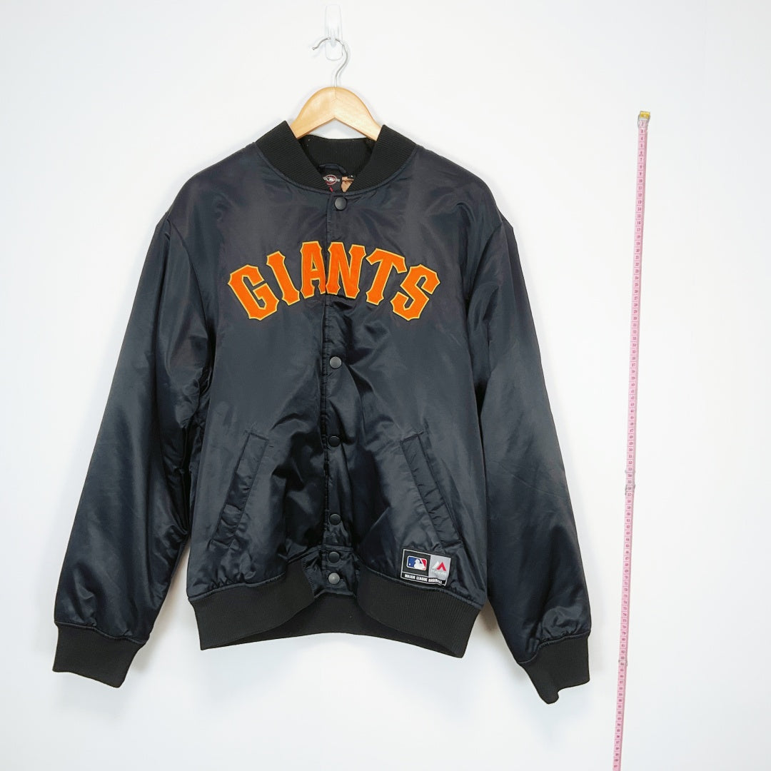 San Francisco Giants Majestic MLB Team Bomber Jacket - Black