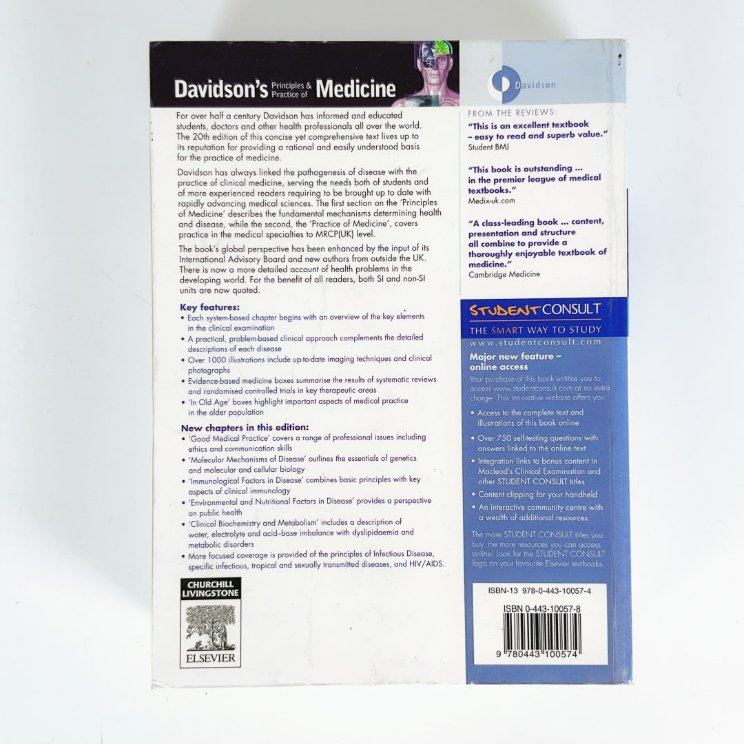 Davidson's Principles and Practice of Medicine: with STUDENT CONSULT Access 20th
