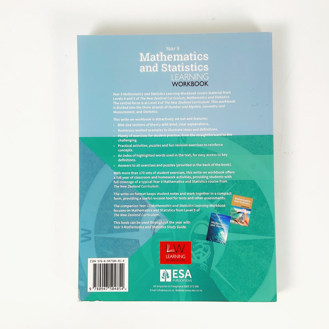 LWB Year 9 Mathematics and Statistics Learning Workbook