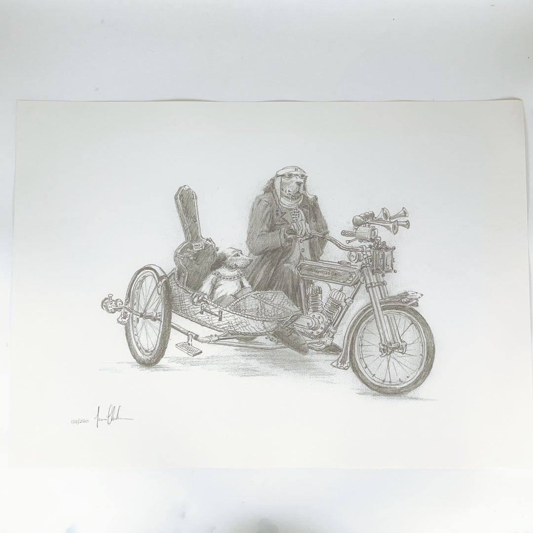 Ivan Clarke “Lonely Dog” – Complete Set of 17 Signed Limited Edition Pencil Drawings (155/250) – Boxed Collection
