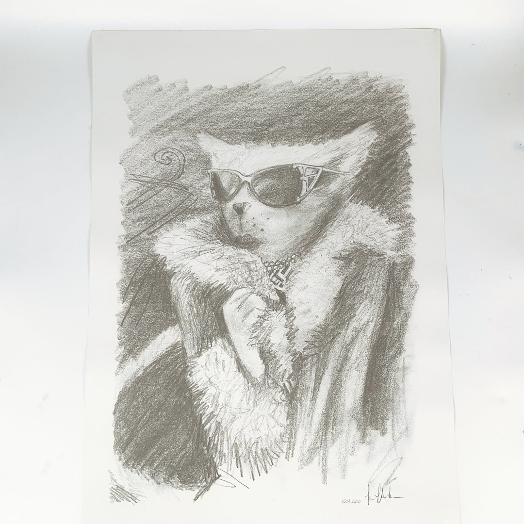 Ivan Clarke “Lonely Dog” – Complete Set of 17 Signed Limited Edition Pencil Drawings (155/250) – Boxed Collection
