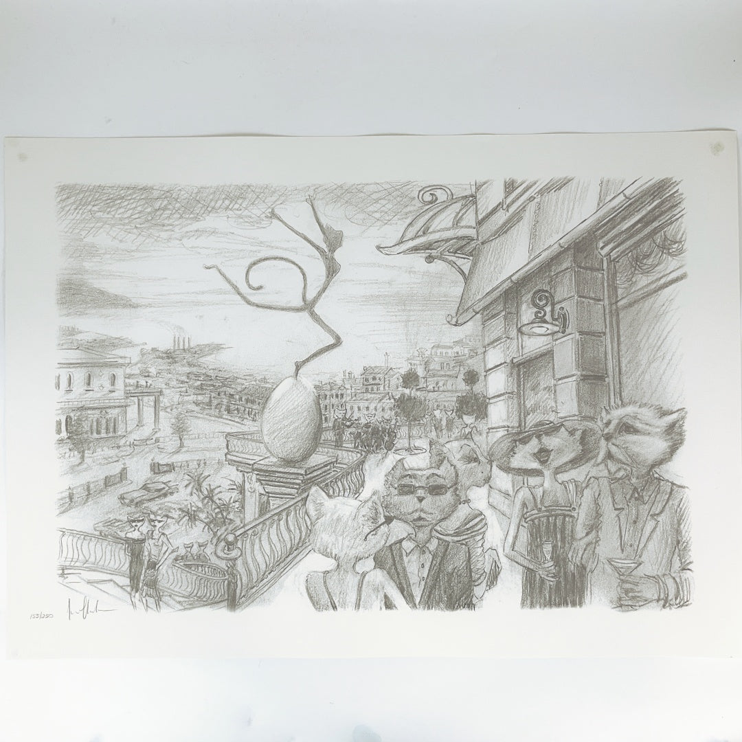 Ivan Clarke “Lonely Dog” – Complete Set of 17 Signed Limited Edition Pencil Drawings (155/250) – Boxed Collection
