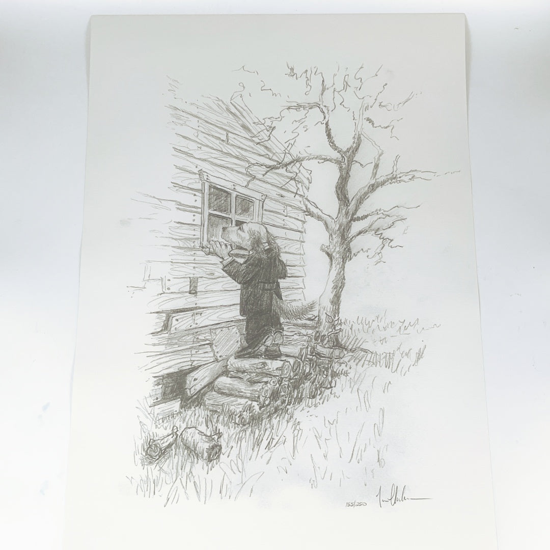 Ivan Clarke “Lonely Dog” – Complete Set of 17 Signed Limited Edition Pencil Drawings (155/250) – Boxed Collection