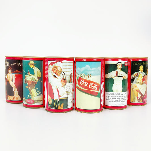Rare 1986 Coca-Cola Auckland 100 Years Anniversary Can Set (6) – NZ Collectible
