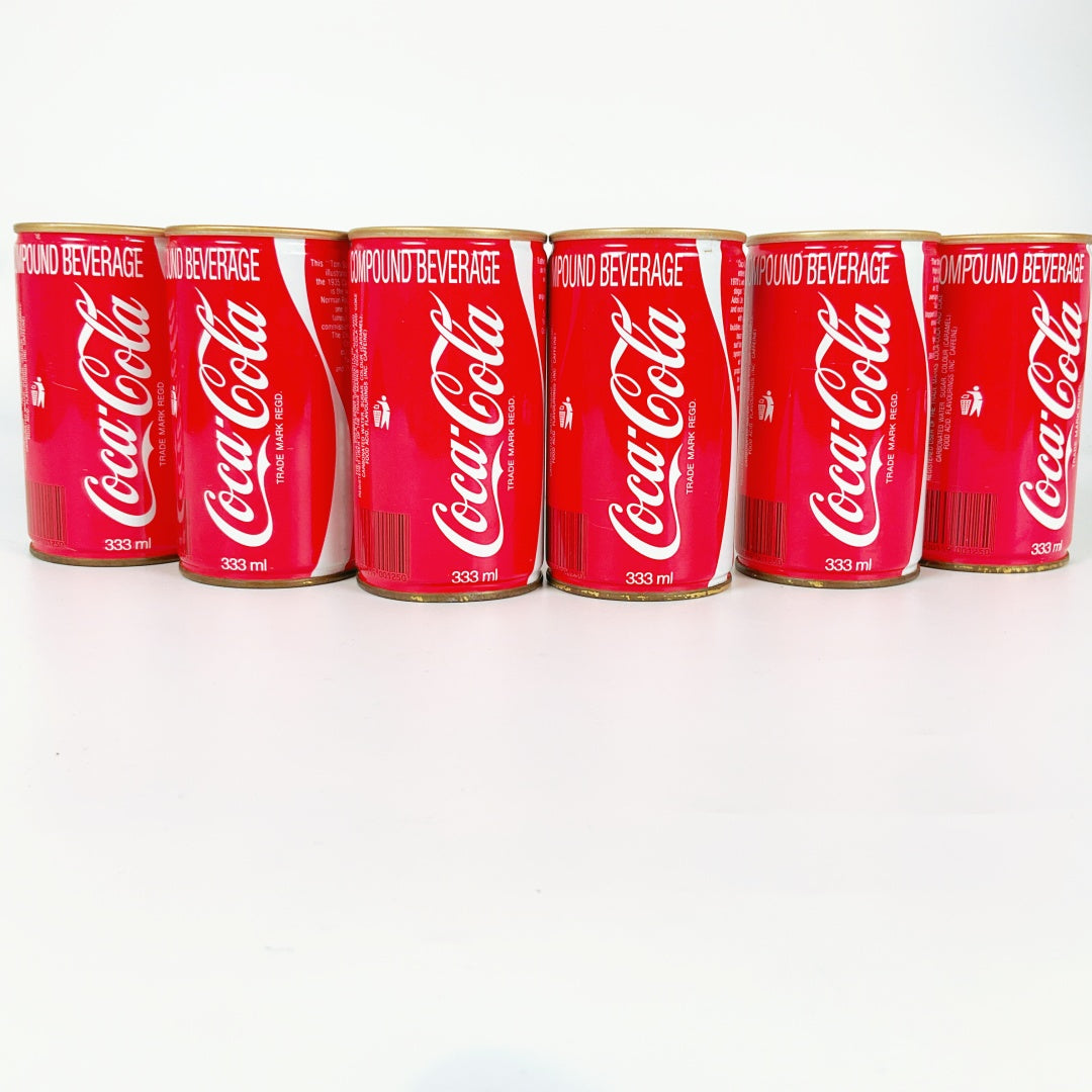 Rare 1986 Coca-Cola Auckland 100 Years Anniversary Can Set (6) – NZ Collectible