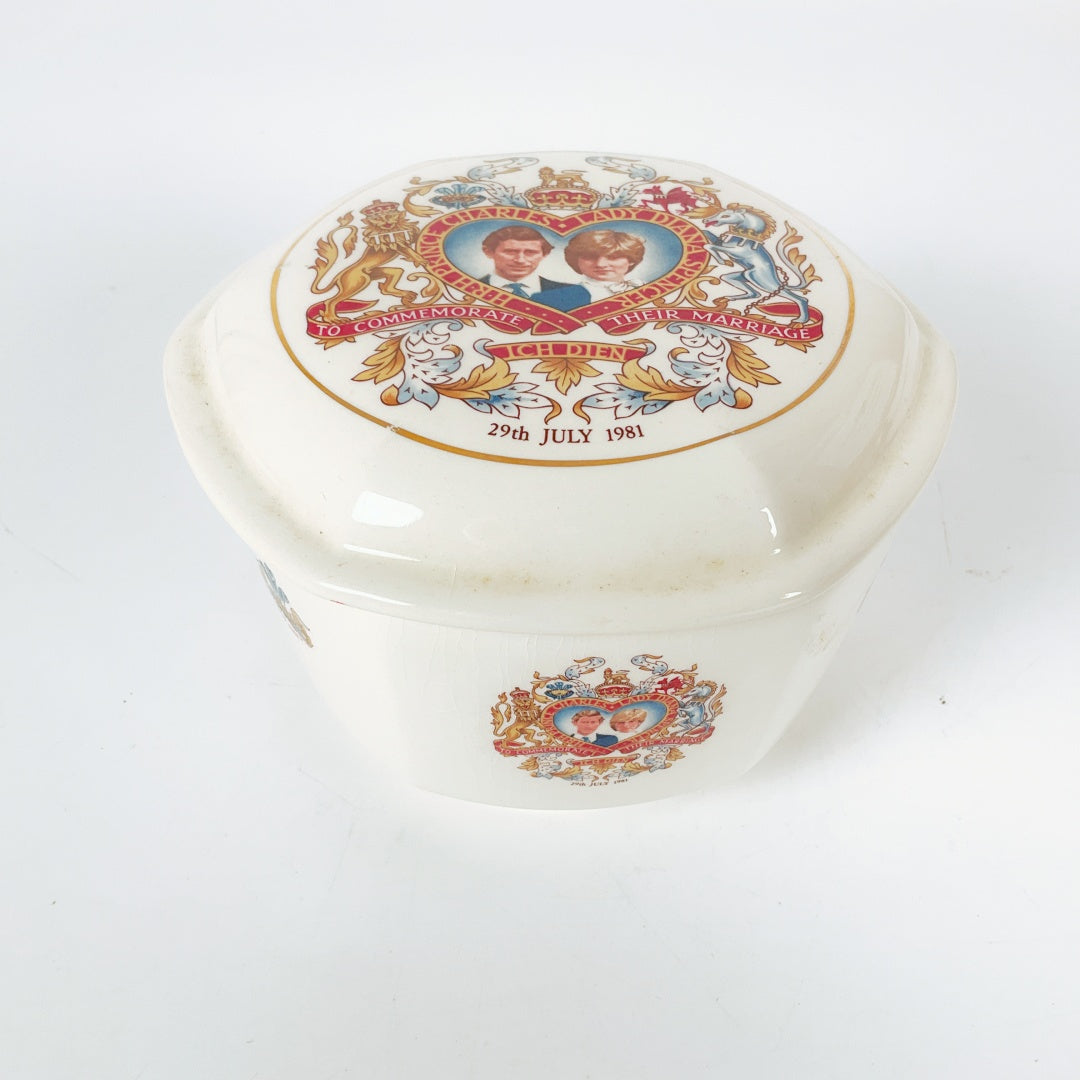 1981 Royal Wedding Commemorative Lidded Bowl - Prince Charles & Princess Diana