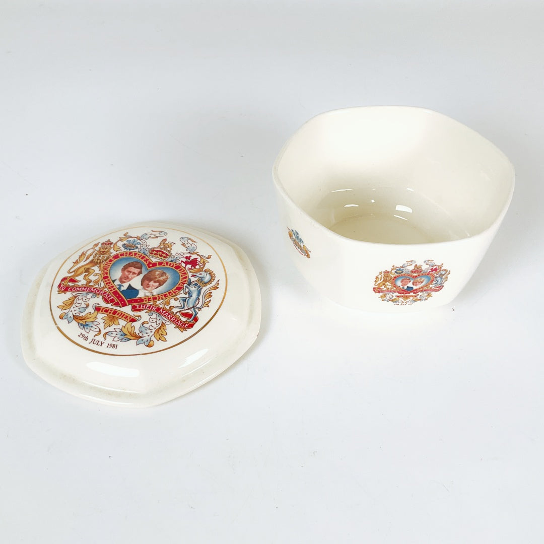 1981 Royal Wedding Commemorative Lidded Bowl - Prince Charles & Princess Diana