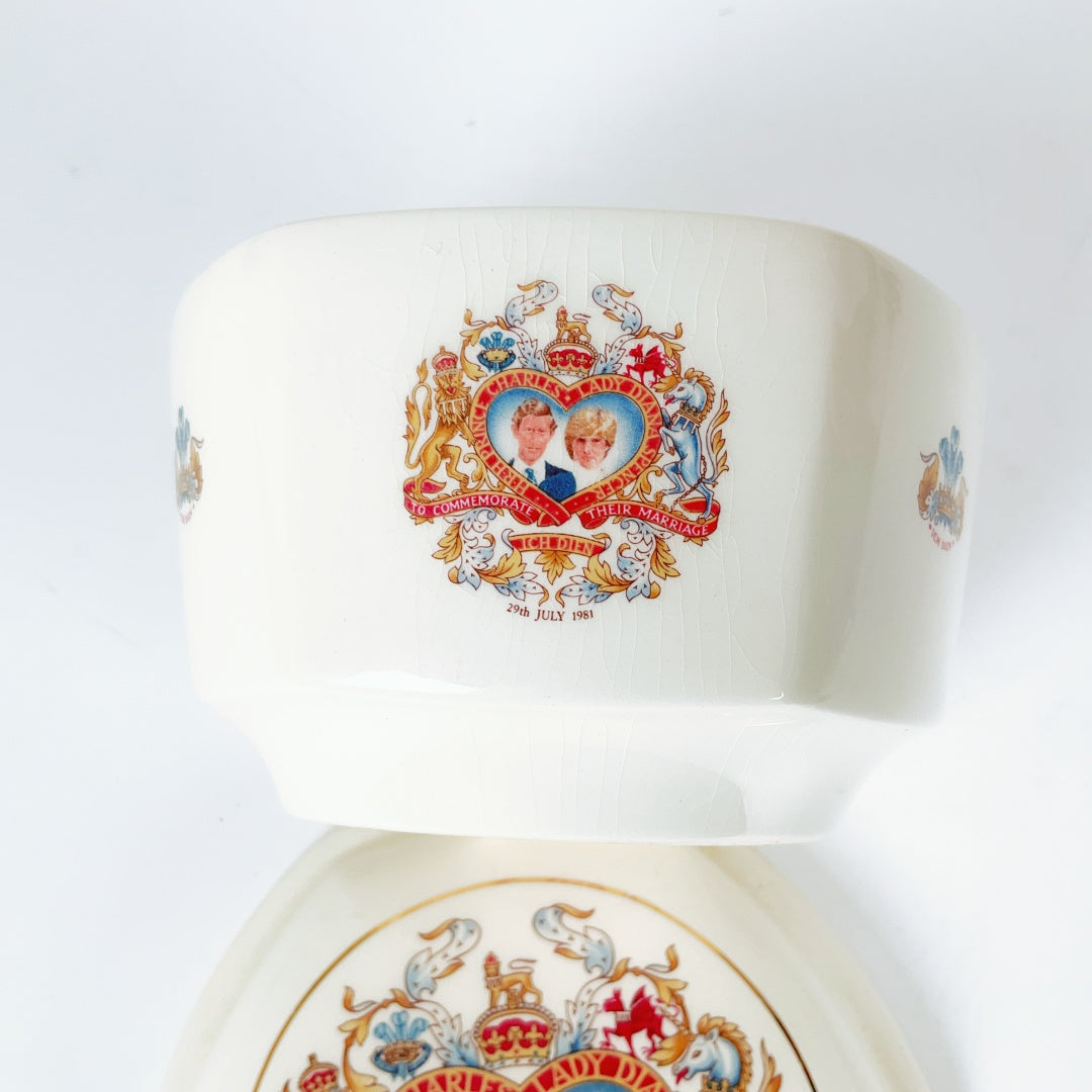 1981 Royal Wedding Commemorative Lidded Bowl - Prince Charles & Princess Diana