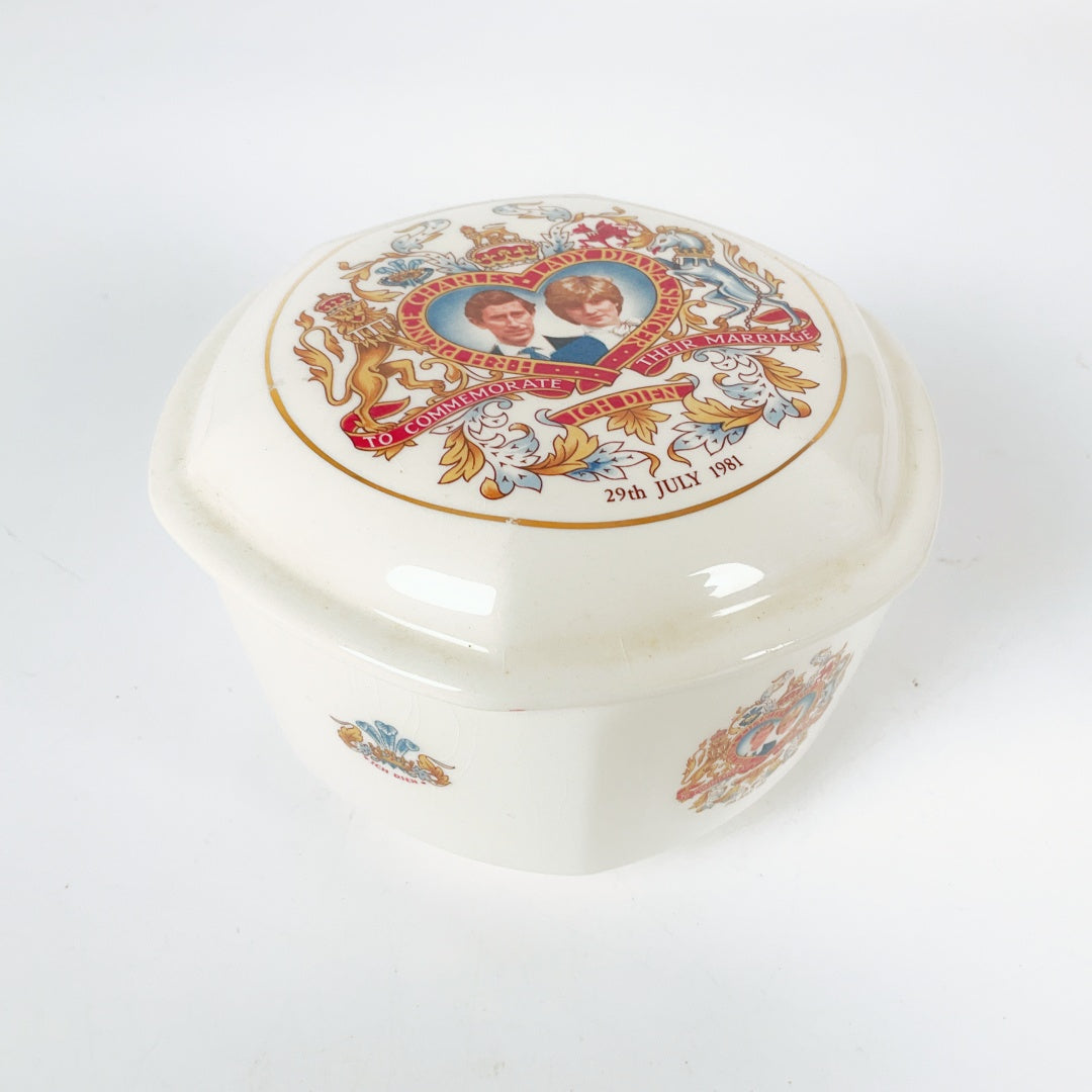 1981 Royal Wedding Commemorative Lidded Bowl - Prince Charles & Princess Diana