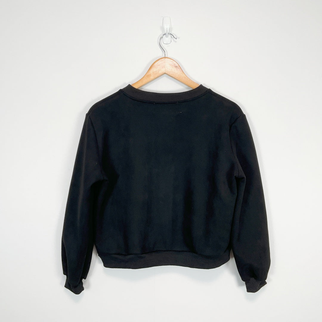 MIRROU Black Cropped Zip Jacket
