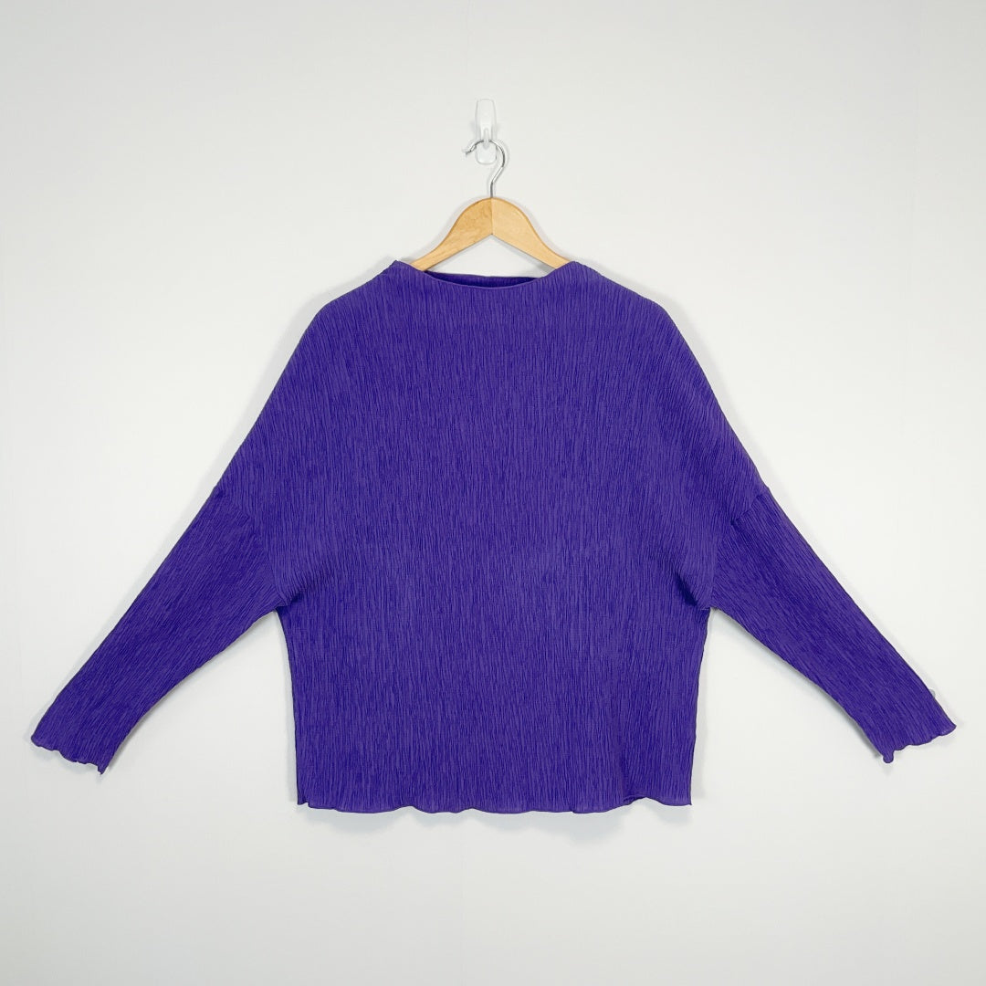 STATE OF PLAY - Purple Knit Top