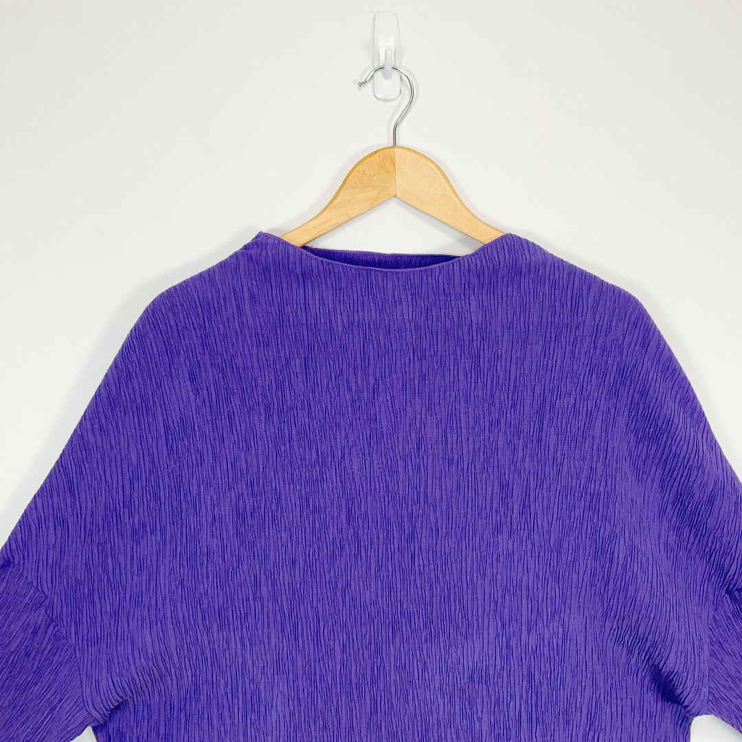 STATE OF PLAY - Purple Knit Top