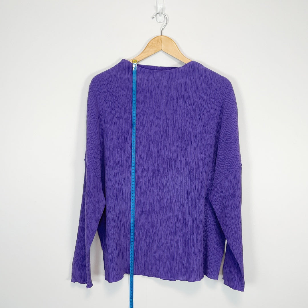 STATE OF PLAY - Purple Knit Top