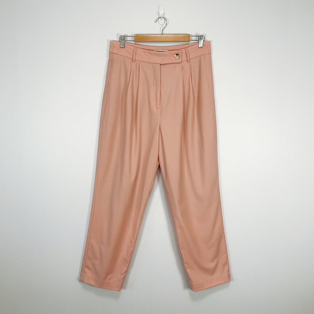 SPORTSCRAFT -  Peach Wool Blend Tailored Pants