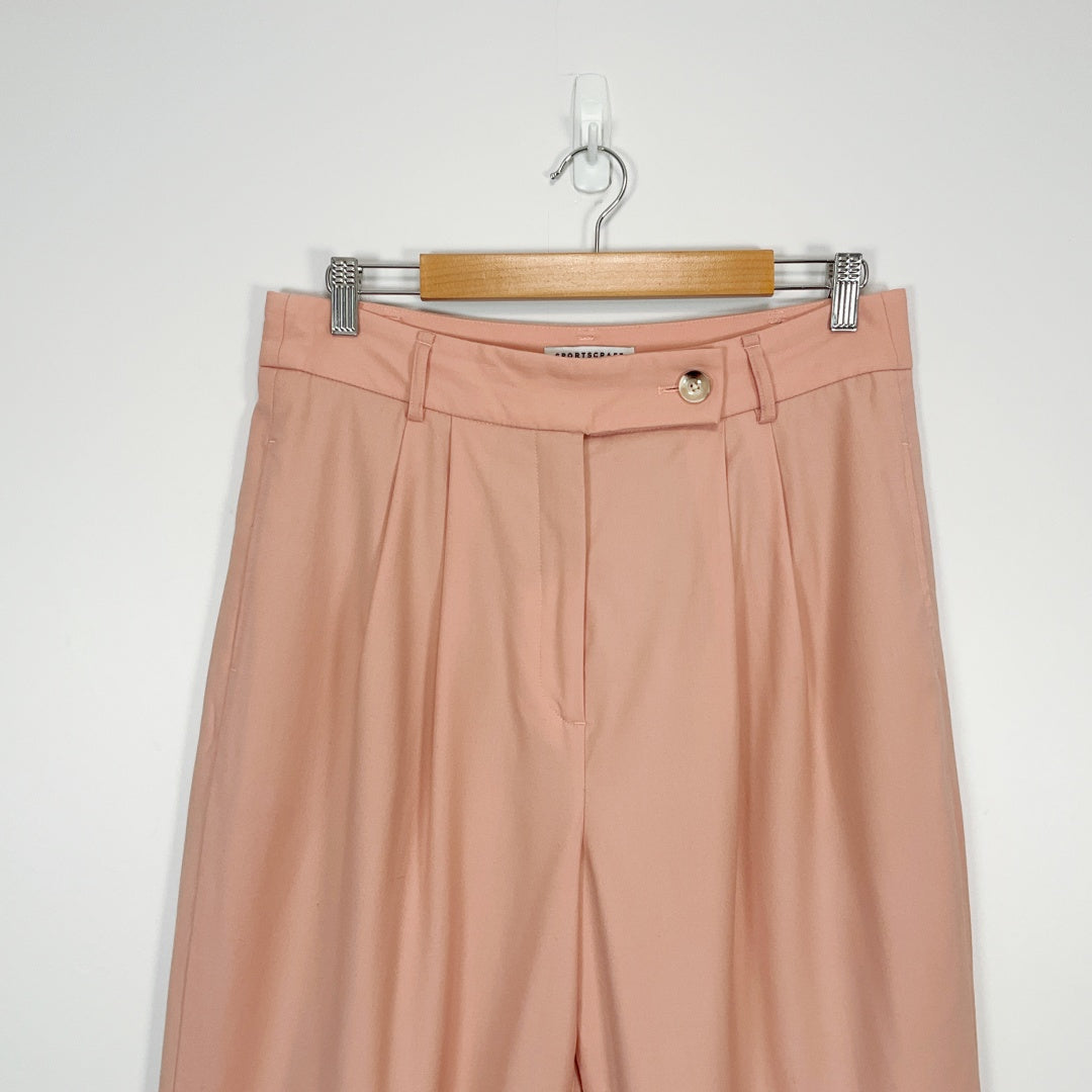 SPORTSCRAFT -  Peach Wool Blend Tailored Pants