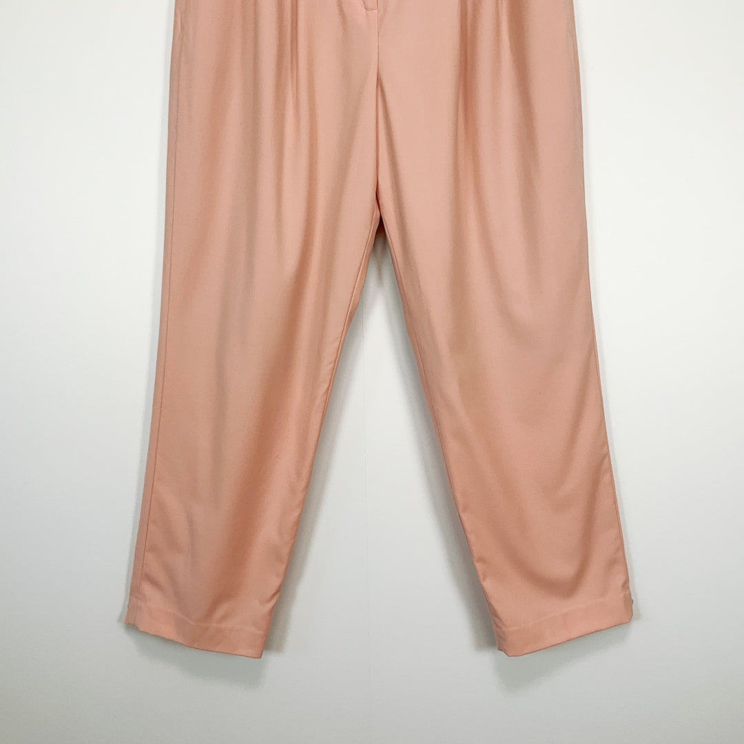 SPORTSCRAFT -  Peach Wool Blend Tailored Pants