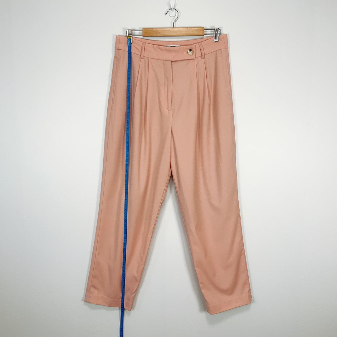 SPORTSCRAFT -  Peach Wool Blend Tailored Pants