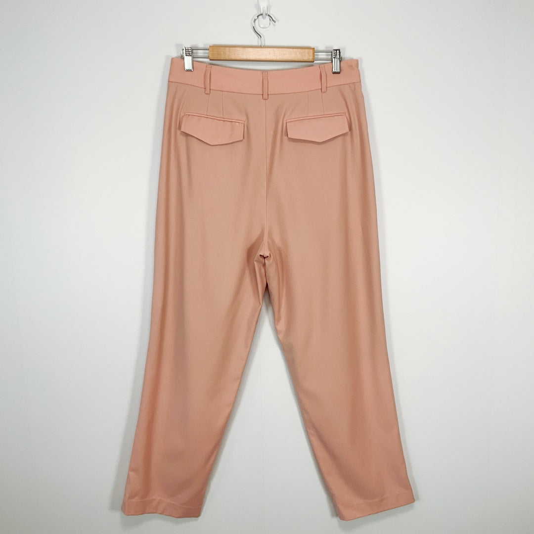 SPORTSCRAFT -  Peach Wool Blend Tailored Pants