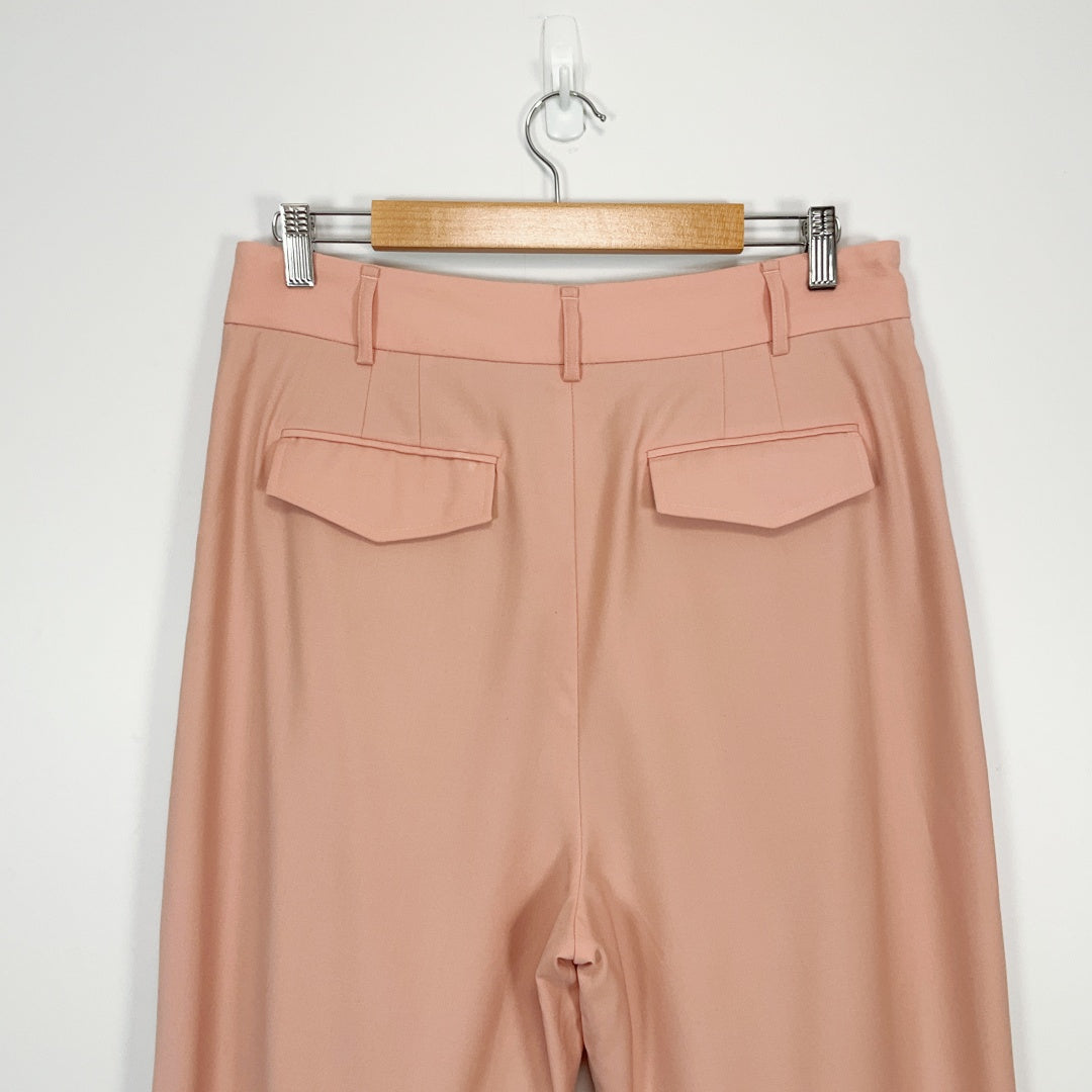 SPORTSCRAFT -  Peach Wool Blend Tailored Pants
