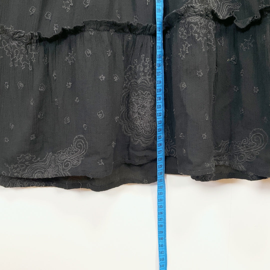 VERGE - Black Tiered Maxi Dress