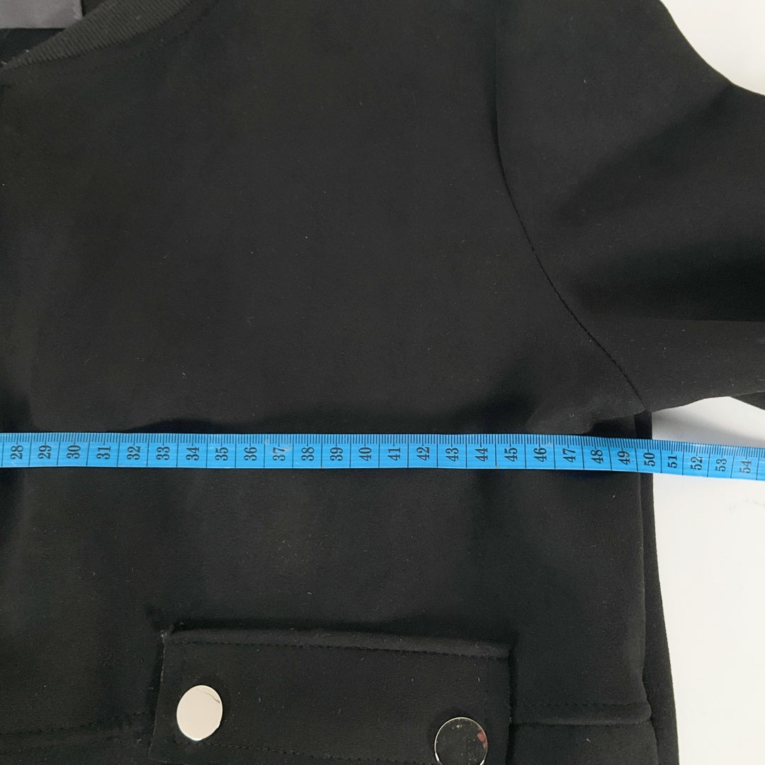 MIRROU Black Cropped Zip Jacket