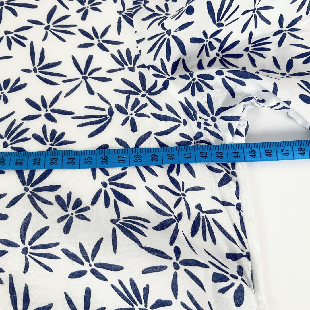 Marc O'Polo - White & Navy Printed Cotton Top
