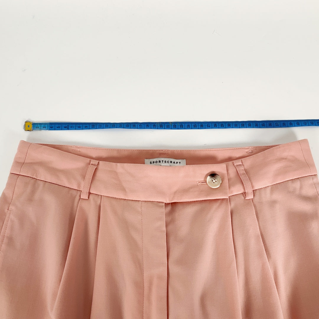 SPORTSCRAFT -  Peach Wool Blend Tailored Pants