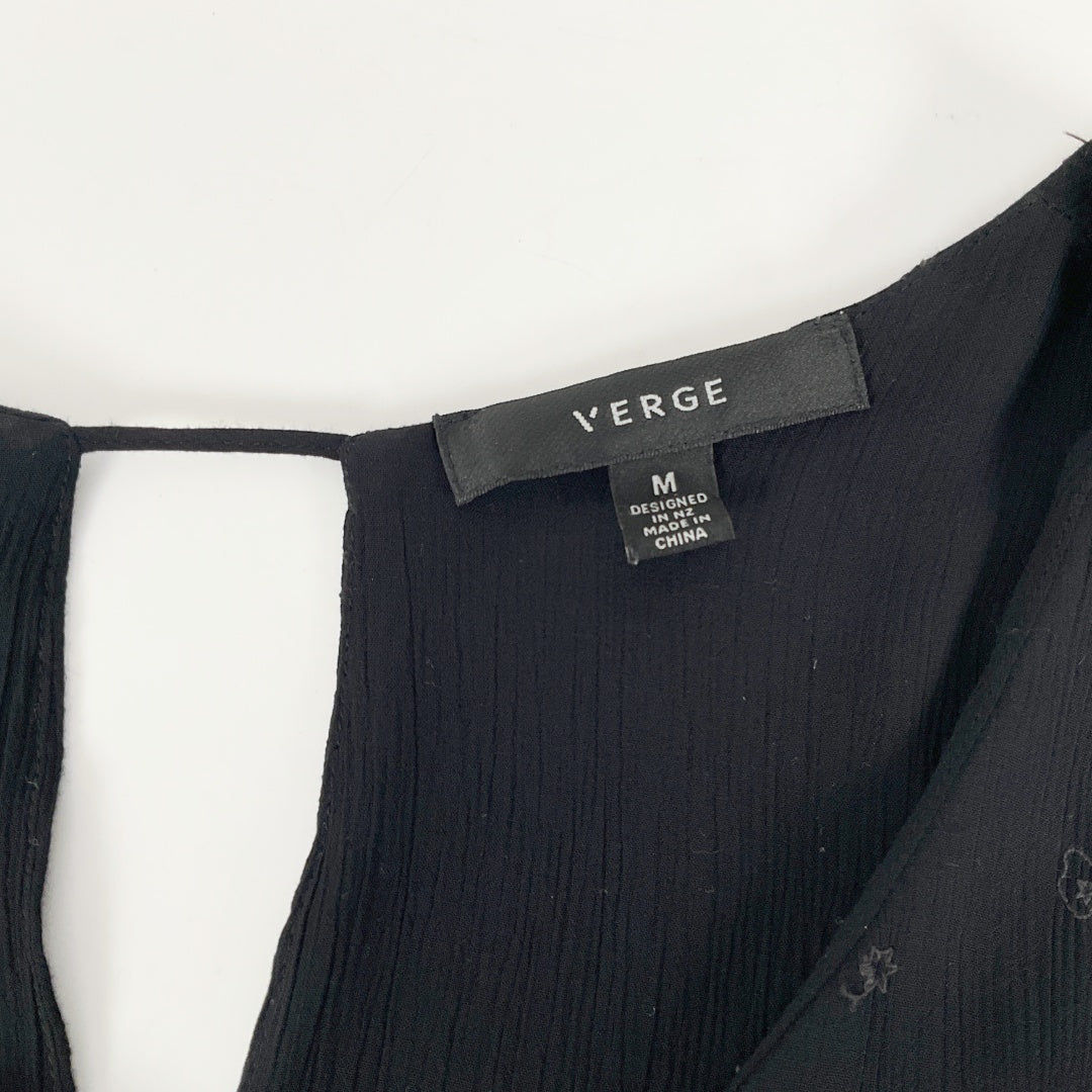 VERGE - Black Tiered Maxi Dress