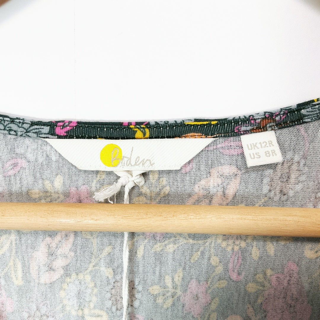 BODEN Floral Long Sleeve Maxi Dress – UK 12