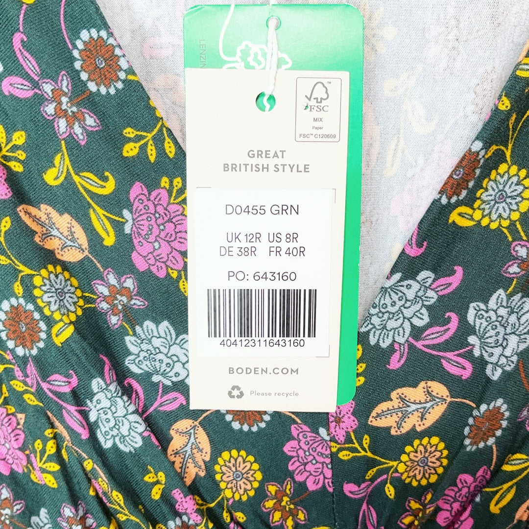 BODEN Floral Long Sleeve Maxi Dress – UK 12