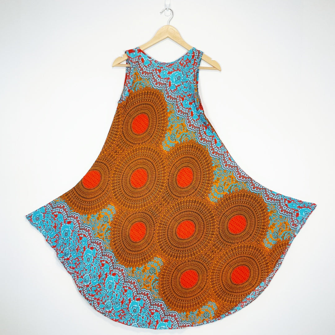 Evolve Designs Boho Print Sleeveless Dress – Standard Size