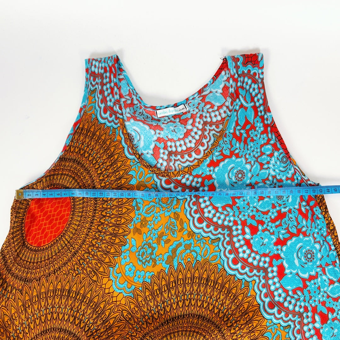 Evolve Designs Boho Print Sleeveless Dress – Standard Size