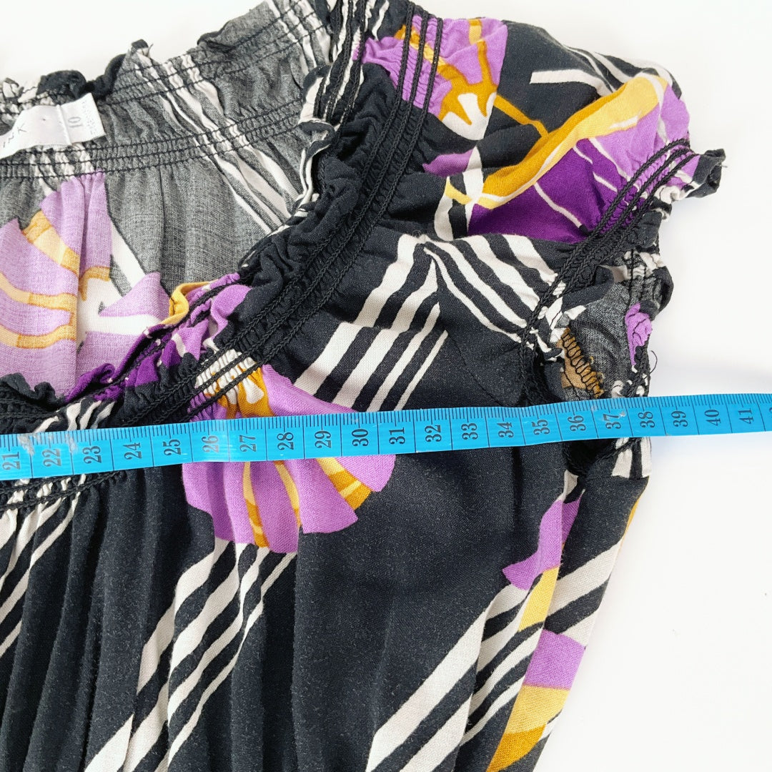 MINK PINK Floral Stripe Mini Dress – Size 10