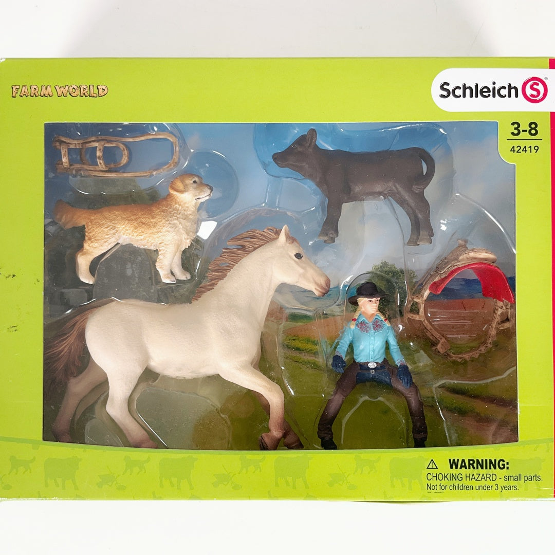 Schleich – Cowgirl Barrel Racing Fun