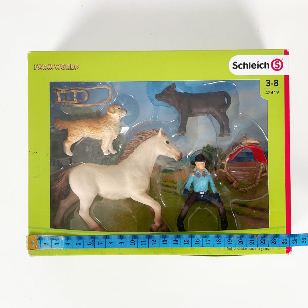 Schleich – Cowgirl Barrel Racing Fun