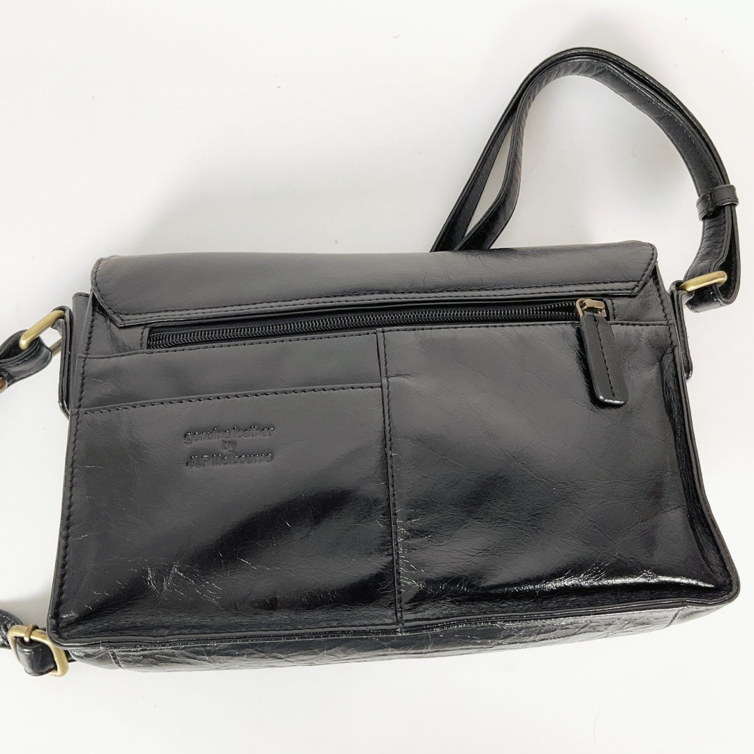JLP. Melbourne - Black Leather Bag